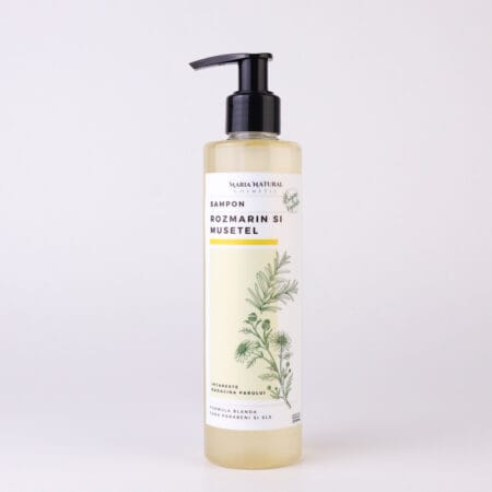 sampon natural pentru scalp sensibil cu musetel