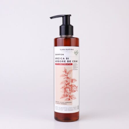 șampon antimătreață cu urzică, tea tree și mentă