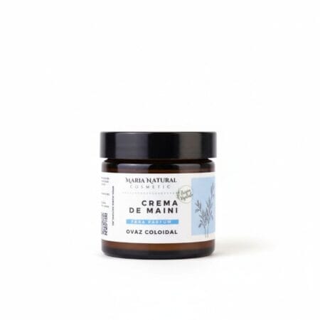 Cremă de mâini cu ovăz – fără parfum, pentru piele sensibilă, uscată